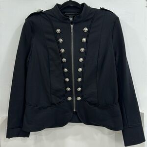 INC military styles knit jacket.